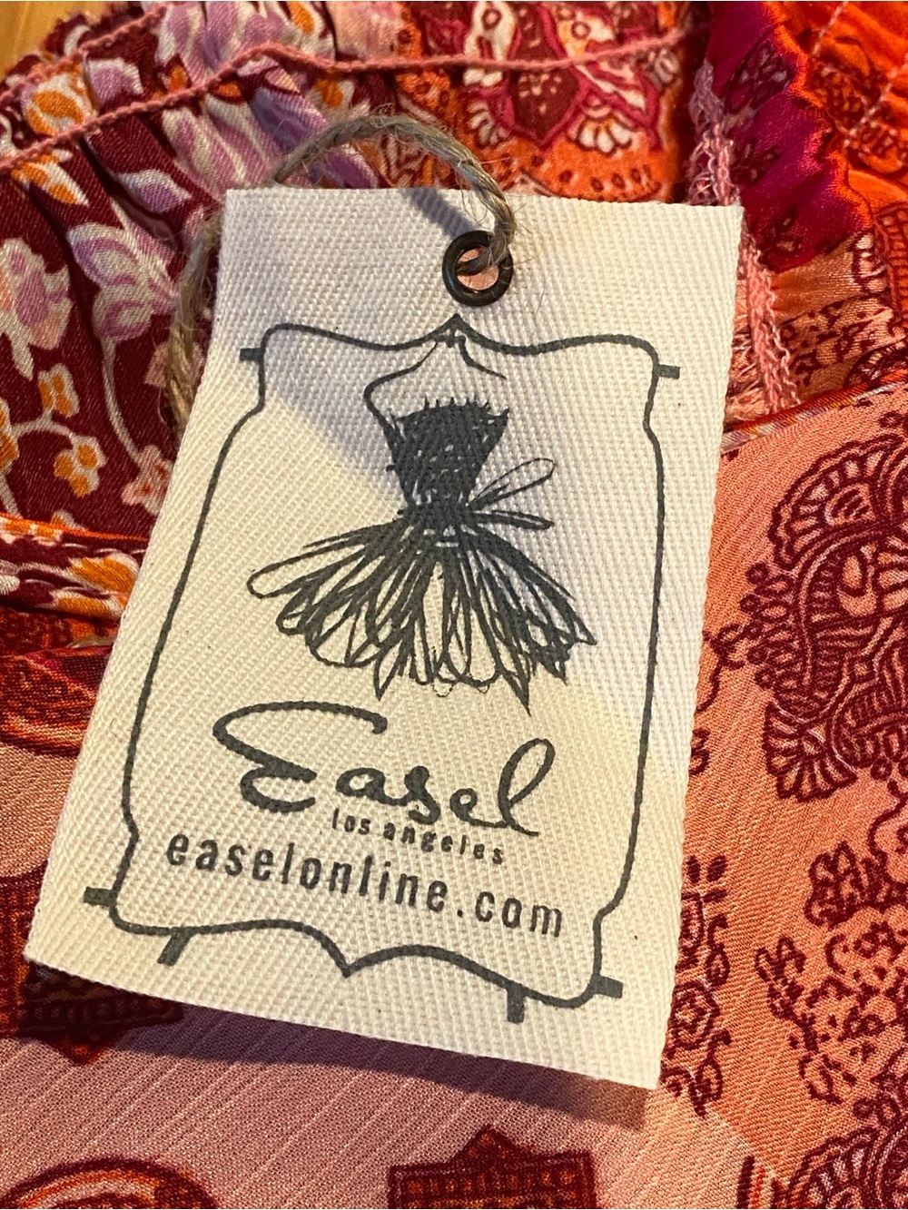 Easel NWT Boho Patchwork Cropped Surplice Sleeveless Top Womens Size Large - Picture 8 of 9